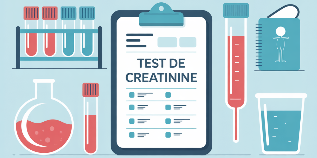 fiche test de creatinine laboratoire moderne